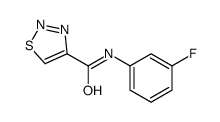 1,2,3-Thiadiazole-4-carboxamide,N-(3-fluorophenyl)-(9CI)结构式