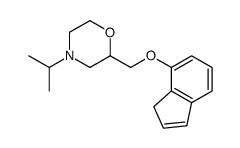 2-(3H-inden-4-yloxymethyl)-4-propan-2-ylmorpholine结构式