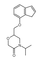 (+/-)-6-[(inden-7-yloxy)methyl]-4-isoprophylmorpholin-3-one Structure