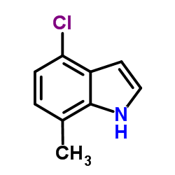 4-氯-7-甲基-1H-吲哚结构式