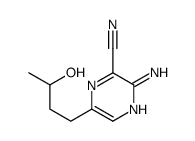 3-amino-6-(3-hydroxybutyl)pyrazine-2-carbonitrile结构式