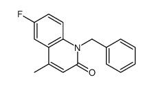 1-benzyl-6-fluoro-4-methylquinolin-2-one结构式