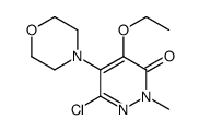 6-chloro-4-ethoxy-2-methyl-5-morpholin-4-ylpyridazin-3-one Structure
