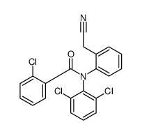 2-chloro-N-[2-(cyanomethyl)phenyl]-N-(2,6-dichlorophenyl)benzamide结构式