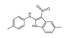 5-methyl-N-(4-methylphenyl)-3-nitro-1H-indol-2-amine Structure