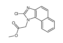 methyl 2-(2-chlorobenzo[g]benzimidazol-1-yl)acetate结构式