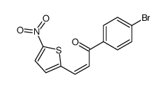 1-(4-bromophenyl)-3-(5-nitrothiophen-2-yl)prop-2-en-1-one结构式
