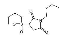 1-butyl-3-butylsulfonylpyrrolidine-2,5-dione Structure