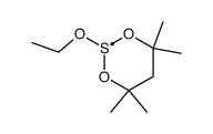 2-ethoxy-4,4,6,6-tetramethyl-2λ4-[1,3,2]dioxathian-2-yl结构式