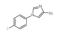 4-BROMO-1-(4-FLUOROPHENYL)-1H-IMIDAZOLE structure