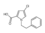4-chloro-1-(2-phenylethyl)pyrrole-2-carboxylic acid Structure