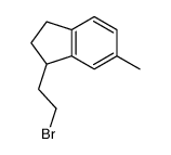 1-(2-bromoethyl)-6-methyl-2,3-dihydro-1H-indene结构式