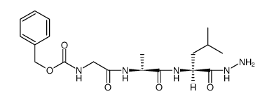 N-[N-(N-benzyloxycarbonyl-glycyl)-L-alanyl]-L-leucine hydrazide Structure