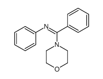 1-morpholin-4-yl-N,1-diphenylmethanimine Structure