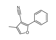 4-methyl-2-phenylfuran-3-carbonitrile结构式