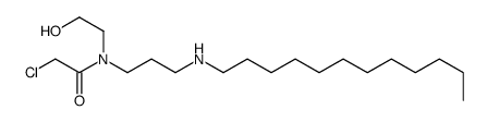 2-chloro-N-[3-(dodecylamino)propyl]-N-(2-hydroxyethyl)acetamide Structure