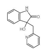 3-hydroxy-3-(2-pyridinylmethyl)-1,3-dihydro-2H-indol-2-one结构式