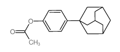 [4-(1-adamantyl)phenyl] acetate结构式