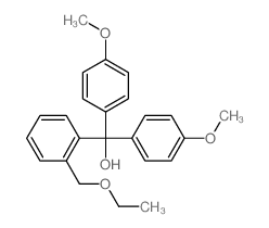 [2-(ethoxymethyl)phenyl]-bis(4-methoxyphenyl)methanol结构式