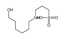 3-(6-hydroxyhexylamino)propane-1-sulfonic acid Structure