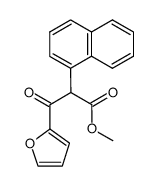 (α naphtyl)-2 furyl-3 oxo-3 propionate de methyle Structure