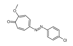 5-[(4-chlorophenyl)diazenyl]-2-methoxycyclohepta-2,4,6-trien-1-one结构式