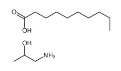 decanoic acid, compound with 1-aminopropan-2-ol (1:1) structure