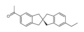 (R)-(+)-5-Acetyl-5'-ethyl-2,2'-spirobiindan结构式