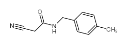 2-氰基-N-(4-甲基苄基)乙酰胺结构式