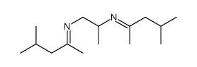 4-methyl-N-[2-(4-methylpentan-2-ylideneamino)propyl]pentan-2-imine结构式