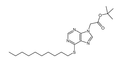 tert-butyl 2-(6-decylsulfanylpurin-9-yl)acetate Structure