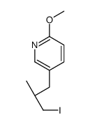 5-[(2S)-3-iodo-2-methylpropyl]-2-methoxypyridine结构式