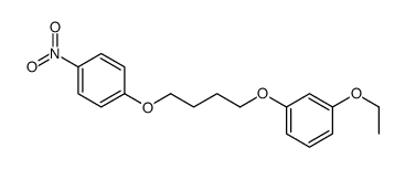 1-ethoxy-3-[4-(4-nitrophenoxy)butoxy]benzene Structure