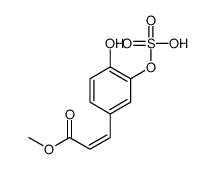 methyl 3-(4-hydroxy-3-sulfooxyphenyl)prop-2-enoate Structure