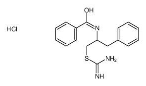 (2-benzamido-3-phenylpropyl) carbamimidothioate,hydrochloride结构式