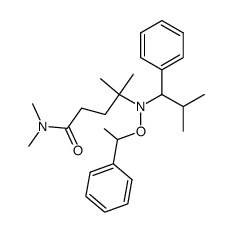 N,N-4-trimethyl-4-[(2-methyl-1-phenylpropyl)(1-phenylethoxy)amino]pentane amide结构式