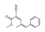 methyl 2-cyano-4-methyl-5-phenylpenta-2,4-dienoate Structure