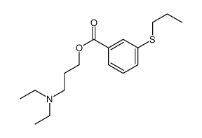 3-(diethylamino)propyl 3-propylsulfanylbenzoate Structure