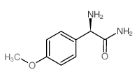 (2R)-2-amino-2-(4-methoxyphenyl)acetamide structure