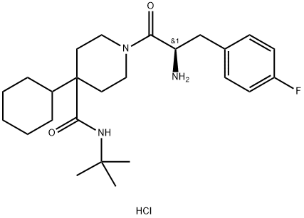 fluoro-(D)-Phe,t-butyl amide dipeptide结构式