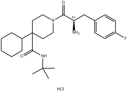 fluoro-(D)-Phe,t-butyl amide dipeptide Structure