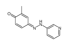 2-methyl-4-(pyridin-3-ylhydrazinylidene)cyclohexa-2,5-dien-1-one Structure