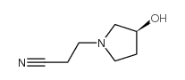 1-Pyrrolidinepropanenitrile,3-hydroxy-,(3S)-(9CI)结构式