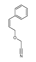 2-(3-phenylprop-2-enoxy)acetonitrile Structure