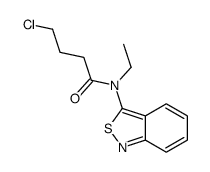 N-(2,1-benzothiazol-3-yl)-4-chloro-N-ethylbutanamide结构式