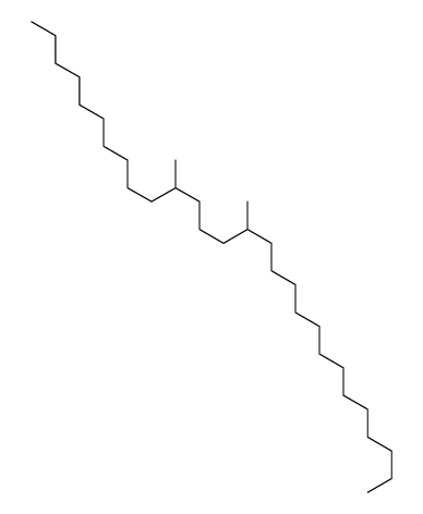 11,15-dimethyloctacosane Structure