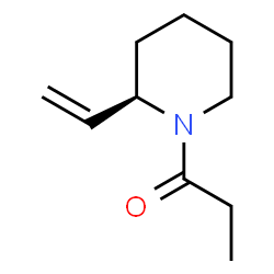 Piperidine, 2-ethenyl-1-(1-oxopropyl)-, (2R)- (9CI) picture