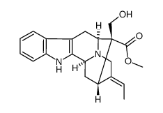 (16R)-17-Hydroxysarpagane-16-carboxylic acid methyl ester结构式