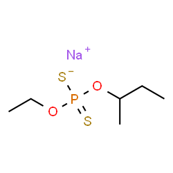 sodium O-(sec-butyl) O-ethyl dithiophosphate structure