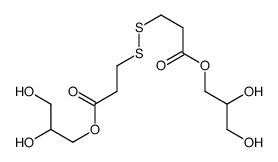 3,3'-Dithiobispropanoic acid bis(2,3-dihydroxypropyl) ester Structure